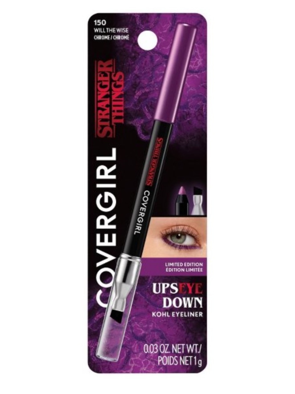COVERGIRL × STRANGER THINGS
UpsEYE Down Kohl Eyeliner - 150 Will The Wise NEW